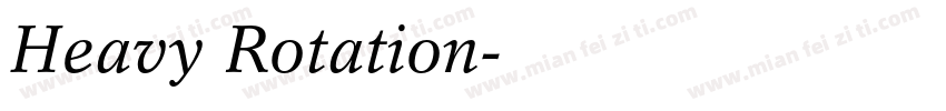 Heavy Rotation字体转换